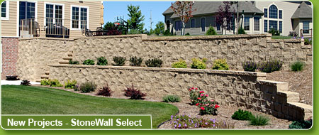 Featured project: Newcroft retaining wall.